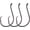 Black, variant on Dr.Fish 100 Pack Octopus Circle Hooks, Saltwater & Freshwater Fishing Hooks, #8-#10/0, Offset, Catfish, Tuna, Striper, Snapper, Bass Fishing