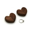 thumbnail image 2 of Black Walnut Heart Shaped Ring Box For Proposal Engagement, Lightweight Portable Wooden Jewelry Storage Case, Perfect For Storing Displaying Rings As Daily Keepsake, 2 of 7