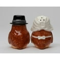 thumbnail image 3 of Ceramic Pilgrim Owl Salt and Pepper Shakers Fall, 3 of 3