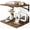 Brown, variant on Floating Shelves for Wall, 24 Inch Wide x 10 Inch Deep White Shelves for Bedroom, Large Wall Shelf for Living Room, Kitchen, Bathroom, Laundry Room and Decor Storage (Set of 2)