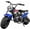 Blue, variant on XtremepowerUS 99cc 4-Stroke Gas Mini Dirt Bike, Up to 40 MPH, Automatic Pull Start Off-Road Trail Motorcycle for Teens & Adults (Ages 13+), Hydraulic Suspension, Rear Disc Brake, 240 lb Capacity, Blu