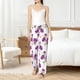 thumbnail image 4 of Balery Orchids Flowers Pantalones de pijama para mujer, pijamas ultraligeros, pantalones de estar por casa-Small, 4 of 6