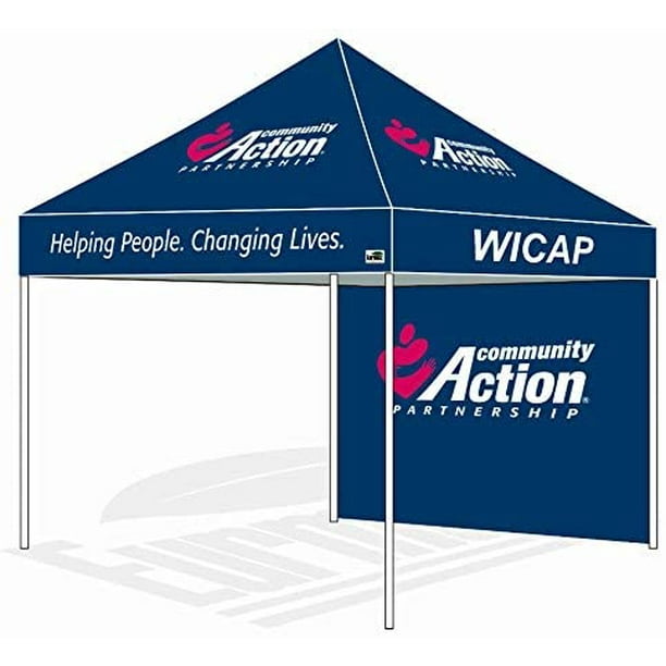 Eurmax Premium 10 x 10 Feet Custom Graphics Printed Pop up Tent Canopy