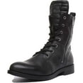 thumbnail image 6 of Replay Kennedale Women's Leather Lace Up Mid Calf Boot With Side Zip In Black Size 7.5, 6 of 6