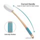 thumbnail image 4 of Christmas Lotion Applicator For Back, Device To Apply Lotion To Your Back With Long Handled, 17 Inches Back Moisturizer Applicator With 4 Replaceable, 4 of 4