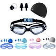 thumbnail image 2 of Panliya is beautiful 1Pc Adult Swimming Goggles Hd Swimming Goggles Non-Eye-Proof Silicone Earplugs Large Frame Anti-Fog Professional Waterproof Waterproof Ear Protection, 2 of 10