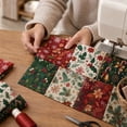 thumbnail image 4 of 8 Pcs Christmas Fabric Squares, Cotton Quilting Material for Holiday Crafts and Sewing, Festive Diy Patchwork Bundle Set, 4 of 5