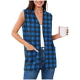 thumbnail image 6 of Ynynloco Women's Long Knit Cardigan Vest with Pockets Machine Washable Casual Sleeveless Open Front Draped Duster Vest, 6 of 7