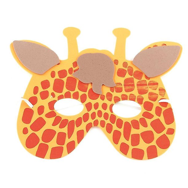 12 unidades/juego de máscaras de animales de dibujos animados para niños de Eva, suministros para fiestas