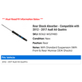 thumbnail image 2 of Rear Shock Absorber - Compatible with 2012 - 2017 Audi A6 Quattro 2013 2014 2015 2016, 2 of 2