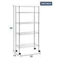 thumbnail image 7 of YRLLENSDAN 5 Tier Metal Shelving Garage Shelving with Wheels 1100LBS Capacity Storage Rack Shelf Wire Rack Shelving Metal Storage Shelves for Kitchen Pantry Garage, Chrome, 7 of 7