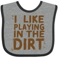 thumbnail image 3 of Inktastic I Like Playing in the Dirt Boys or Girls Baby Bib, 3 of 4