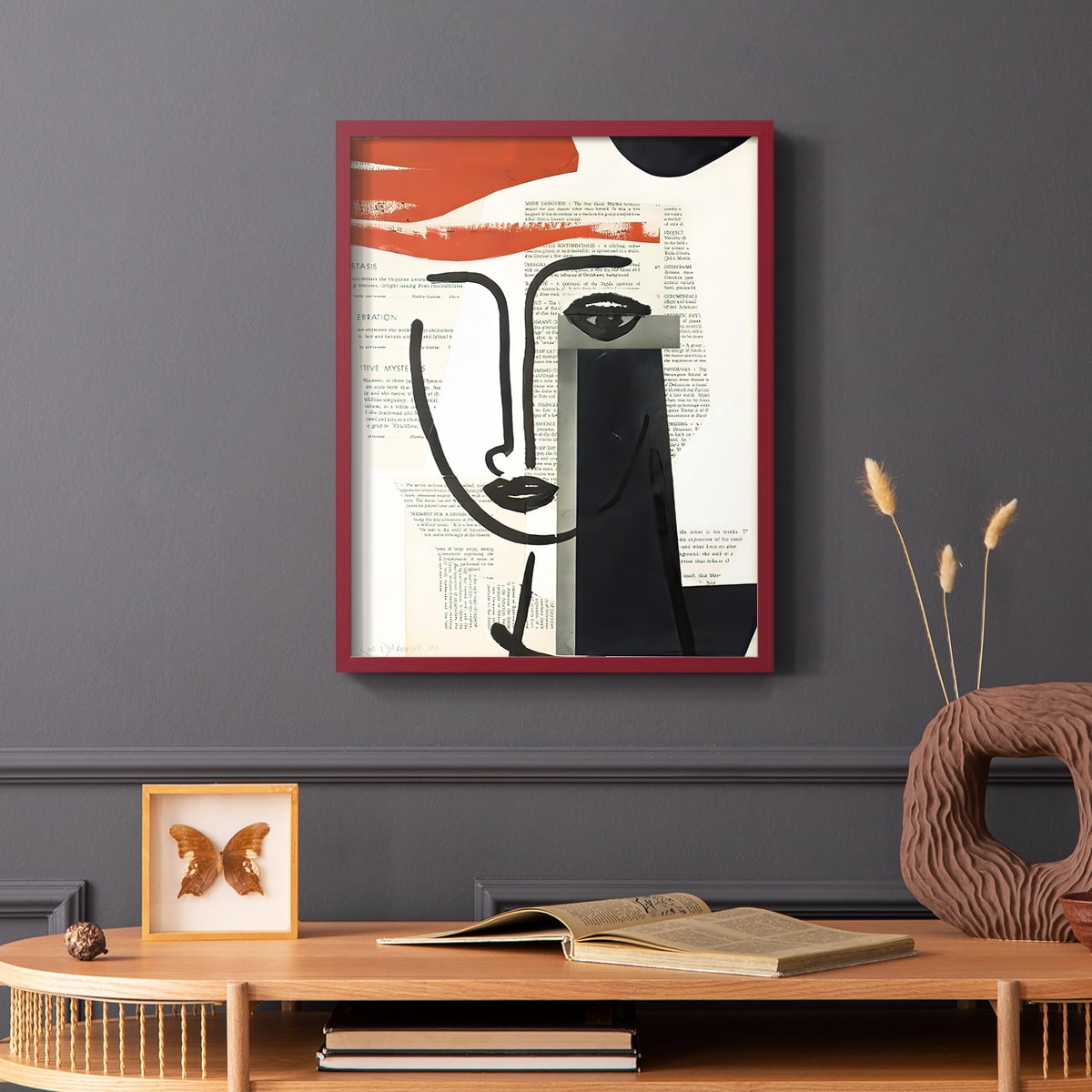 Faces of A Century VI in Paper Solid Wood 8 x 10 Framed Print