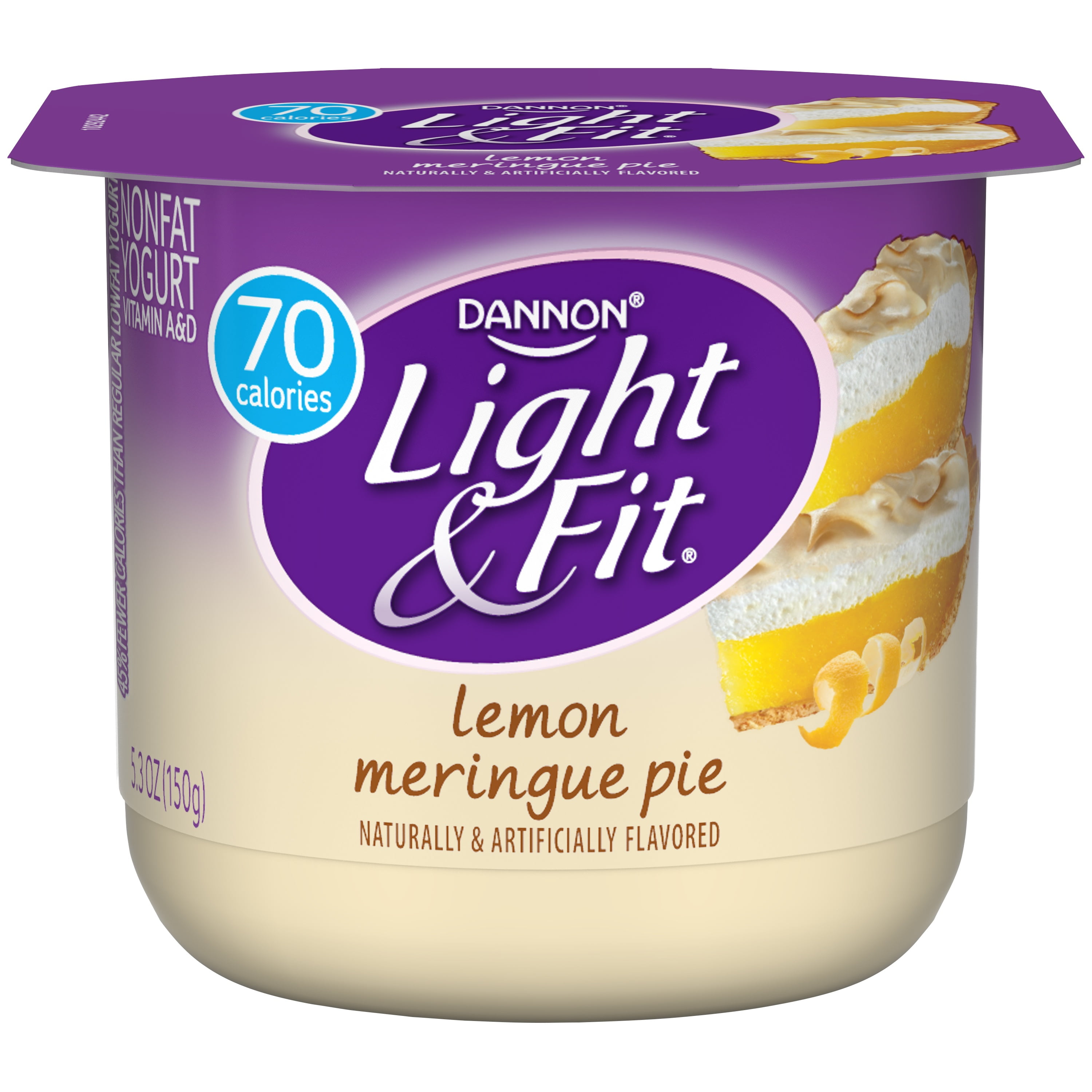Dannon Light & Fit Nonfat Yogurt Lemon Meringue, 5.3 Oz.