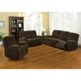 thumbnail image 3 of Furniture of America Wale Fabric Upholstered Recliner in Brown (Set of 2), 3 of 4