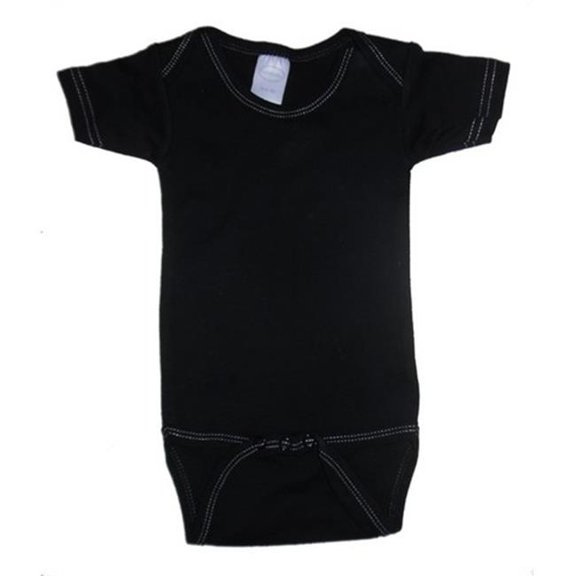 Bambini Layette White Interlock Short Sleeve Onezies