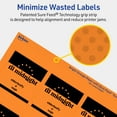 thumbnail image 5 of Avery Printable Square Labels, Bright Orange, 2.5" x 2.5", 360ct, 5 of 11