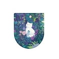 thumbnail image 6 of ZIATUBLES Cat Wildflower Print Universal Fit Toilet Lid Cover with Elastic Edges Washable Reusable Stretchable Fabric for Most Lids Bathroom Decor Accessories, 6 of 6