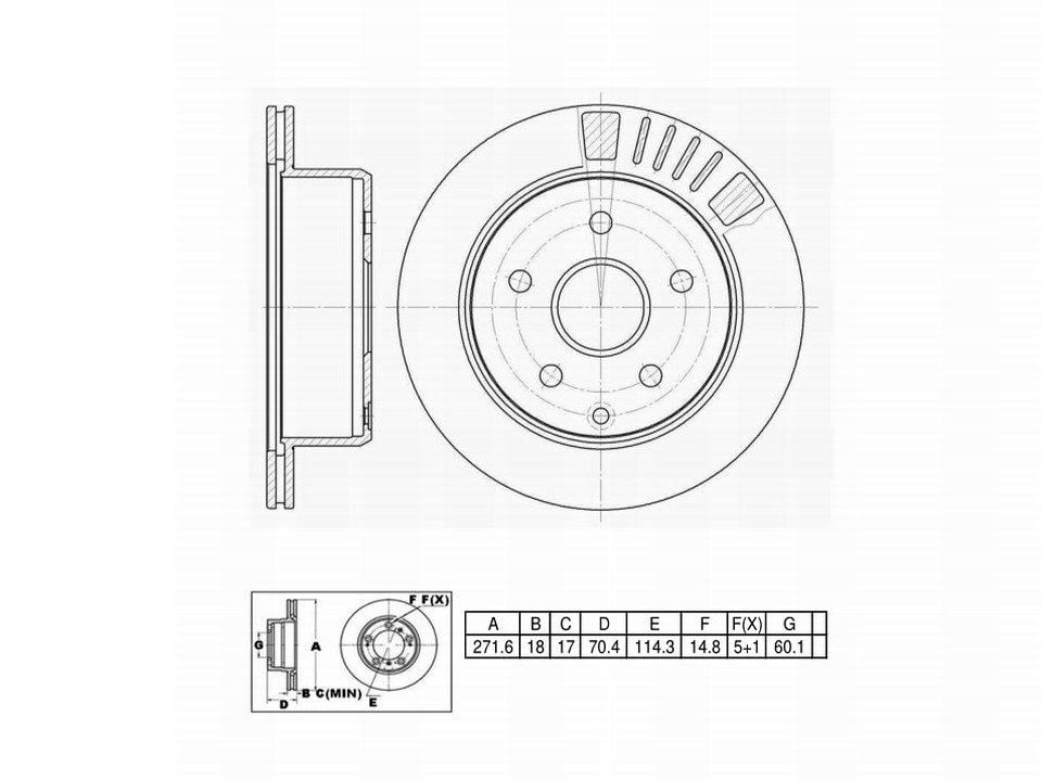 Winstop Brake Rotor, Rear WS231257, Toyota Cressida 1992-1989