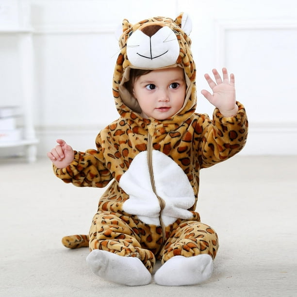 Body De Bebe Canastilla Onesies Para Ninos Pequenos Recien Nacidos Ninos Mameluco De Animales Mono De Manga Larga Con Capucha Otono Traje Lindo Ropa De Franela Marron Odeerbi LM103 4285 Walmart en