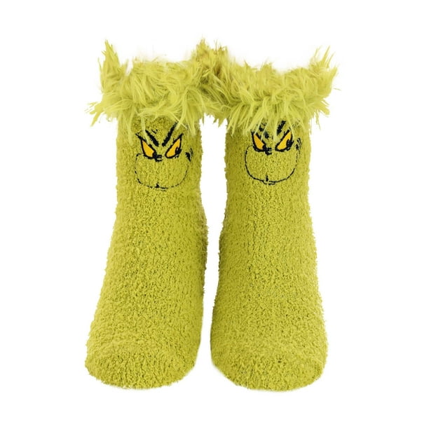 Grinch Fuzzy Socks