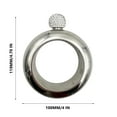 thumbnail image 7 of Bracelet Flask for Women, 304 Stainless Steel Bangle Flask, Creative Decorative Bracelet Flask with Rhinestone Lid Party Flask Gift for Women Girls Birthday Party, 7 of 7