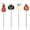 A004- Multicolor, variant on Halloween solar lights outdoor Jack O Lantern Stake - Halloween Pathway Decor for Outdoor Halloween Yard Display-1