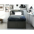 thumbnail image 3 of Richmond Twin Extra Long Bed with Footboard and Twin Extra Long Trundle in Grey, 3 of 7