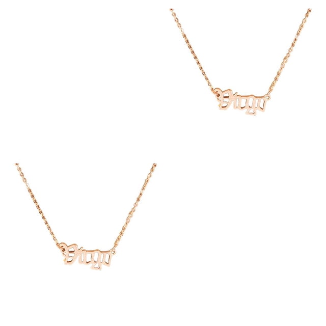 Collar de constelaciones Qarigey tema zodiaco DIY oro rosa 2piezas