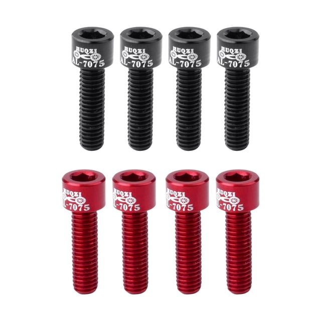 8 Pernos de Aleación de Aluminio M5x17mm para Manillar de Bicicleta, Accesorios para Bicicleta de Carretera kusrkot Tornillos para vástago de bicicleta