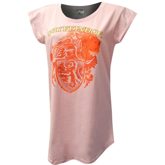 Harry Potter Womens Harry Potter Gryffindor House Mascot Ladies Nightshirt (X-Small)