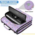 thumbnail image 6 of Zipper Binder with Shoulder Strap 2 inch 3 Ring Waterproof File Folder Organizer Bag 500 Sheet Cat Face and Rainbows Pattern, 6 of 8