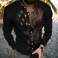 thumbnail image 1 of Camisas hawaianas a rayas, camisas de moda para hombre, blusas playeras de manga larga, camisas de rejilla, ropa para hombre, blusas con cuello vuelto, 1 of 6