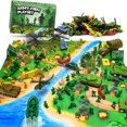 thumbnail image 1 of Figuras de acción AuntyFey Army Men Playset con tapete, 1 of 9