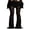 Noir, variante sur Gupgi Pantalon Évasé en Dentelle pour Femme Noir Shher Transparent Pantalon de Couverture Taille Élastique Coupe Ajustée Pantalon Pattes d'Éléphant