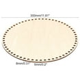 thumbnail image 2 of Fondo de Cesta Madera Natural 30 Cm con Orificio, Base Circular en para DIY Bolsa Ganchillo Tejer Modelador, 2 of 5