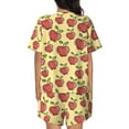 thumbnail image 6 of Rateoe Fruit Pattern Women's Short-Sleeved Pajama Set - 2 Piece Soft and Lightweight Sleepwear Set-XX-Large, 6 of 7