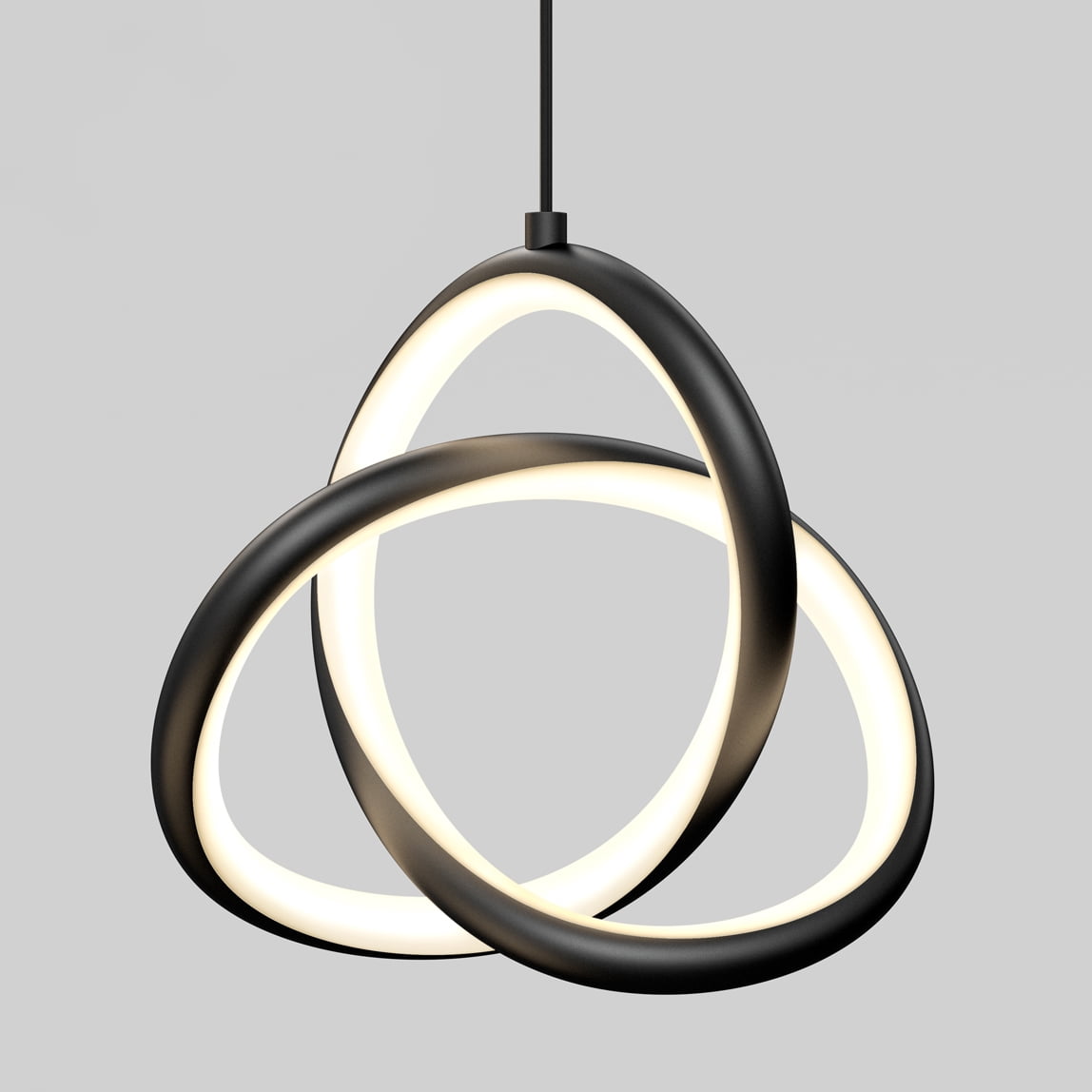 Artika Zephyr 1 Light Modern LED Pendant 3 CCT Black