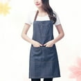 thumbnail image 4 of FOMIYES Adjustable Denim Jean Apron Fashion Hanging Work Neck Apron with Pocket for Hairdresser Waiter Carpenter, 4 of 4