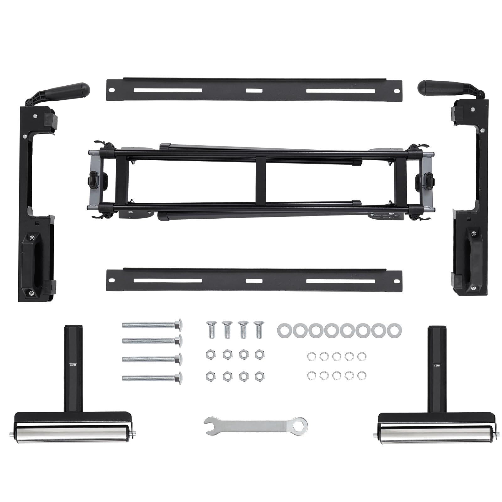 Trilenars Portable Miter Saw Stand, Folding, Universal Saw Stand,Adjustable Stand Miter Saw Table, Stainless Steel, Compatible with Most Table Saws
