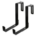 thumbnail image 4 of IBASETOY 1Pair Decorative Iron Flower Pot Bracket Black Wall Planter Hook for Balcony and Garden, 4 of 7