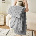 thumbnail image 7 of ARLAJO 2026 New 100% Cotton Thermal Blanket,Soft Premium Queen Size Blanket-Upgraded Waffle Weave Blanket-Breathable Skin Friendly Woven Cotton Blankets for All Seasons-(60"X40",Gray), 7 of 7