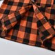 thumbnail image 3 of Gibobby Conjunto de pantalones para niños pequeños, Niñass, invierno, manga larga, estampados a cuadros, tops, pantalones, conjuntos de 2 piezas, conjunto de r(Naranja, 4-5 Años), 3 of 5