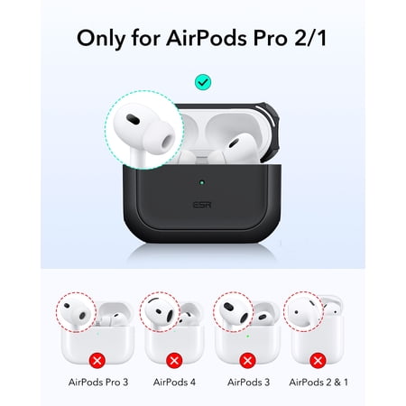ESR AirPods 第4世代 AirPods Pro3/2 ケース カバー MagSafe対応 AirPods Pro 第3世代/第2世代/第1世代 HaloLock付き 強力な落下防止