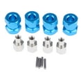 thumbnail image 2 of Hexagonal de Rueda de 12mm 15/20/25mm Adaptador de Extensión Más Combinador para Wraith CC01 AXIAL SCX10 :10 Coche Azul -15mm Hugo  Hub Adaptador extendido hexagonal, 2 of 10