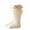 Khaki, variant on LIaqionyy Baby Girl Middle Calf Socks Baby Bowknot Decor Breathable Stockings for Girls Age 0-2 Year
