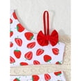 thumbnail image 5 of SOFTCCLO Girls Swimsuit 2 Piece Bikini Set Cute Floral Print Tankini Top Bottom Toddler Beach Lightweight Kids Swimwear White 6-7 Y, 5 of 8