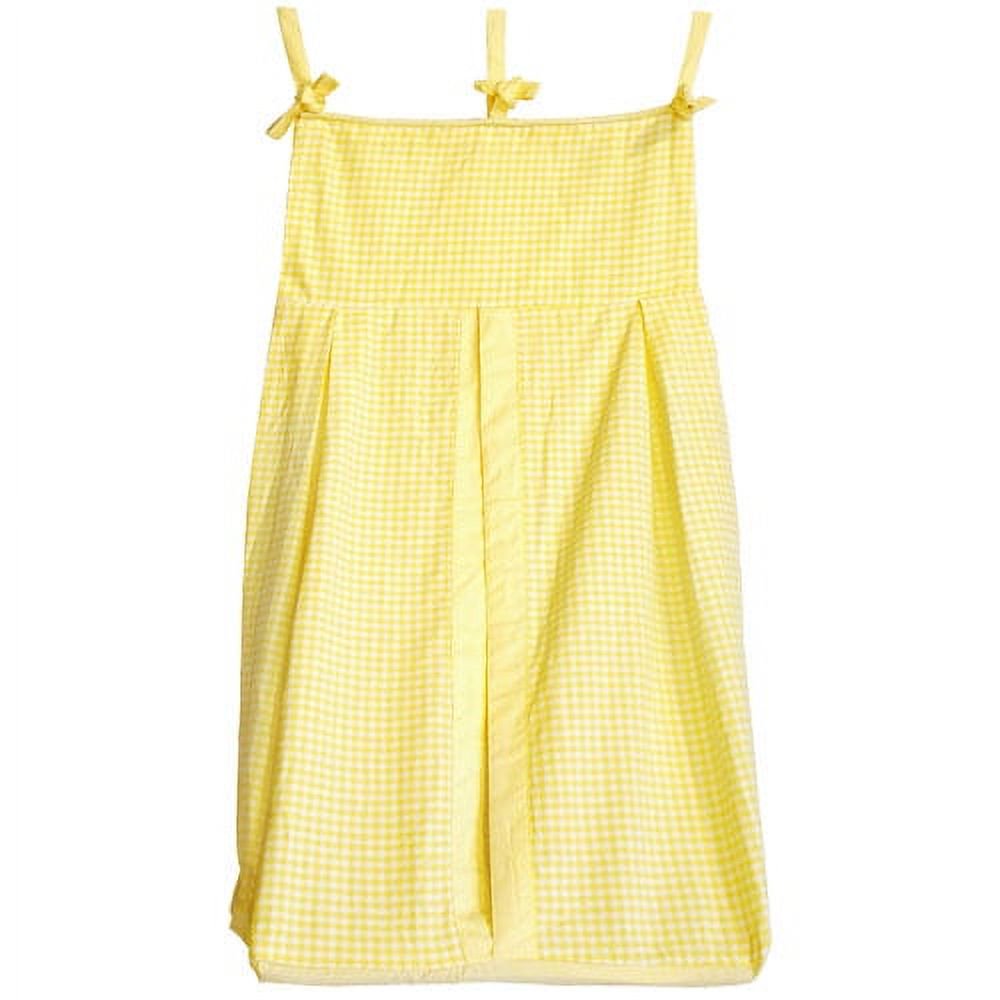 Seed Sprout Basics Gingham Diaper Stacker, Yellow
