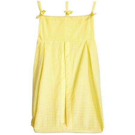 Seed Sprout Basics Gingham Diaper Stacker, Yellow