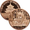 1 oz .999 Pure Copper Round/Challenge Coin (Panda)